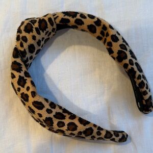 Velvet leopard Lele Sadoughi Headband